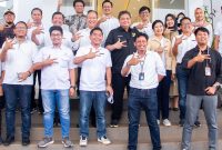 Menteri Perindustrian Agus Gumiwang Kartasasmita dalam kunjungan kerjanya di KIT Batang