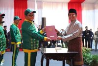 Gubernur Sumsel H Herman Deru melantik Pengurus Kabupaten (Pengkab) Persatuan Olahraga Berkuda Seluruh Indonesia (Pordasi) Musi Banyuasin