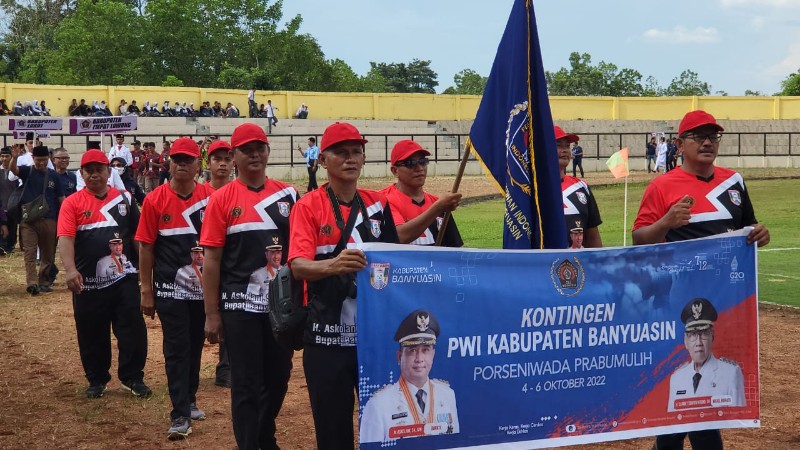 12 Atlet PWI Banyuasin Bersaing di Porseniwads Prabumulih