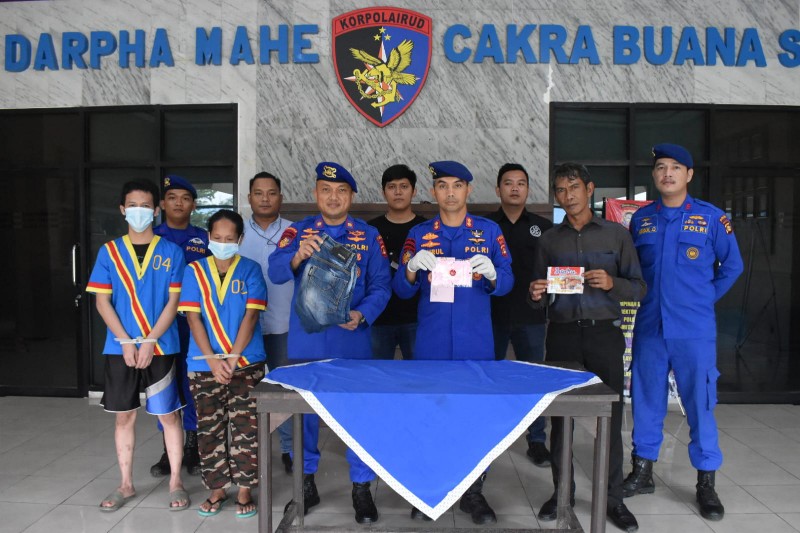 DIREKTORAT Polisi Air dan Udara [Ditpolairud] Polda Sumsel berhasil mengamankan dua nelayan yang nyambi jadi kurir narkoba di desa Sungsang IV Sei Sembilang Kabupaten Banyuasin. 