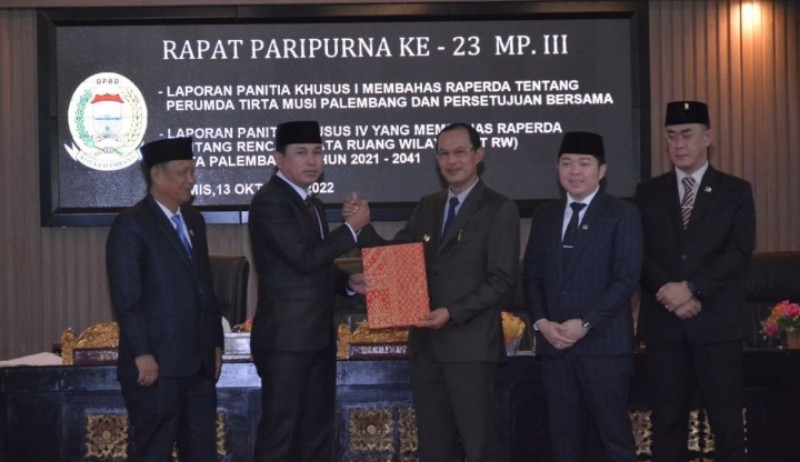 Dewan Perwakilan Rakyat Daerah [DPRD] Palembang menggelar Rapat Paripurna Istimewa ke -23, masa persidangan III tahun 2022, Kamis [13/10/2022].
