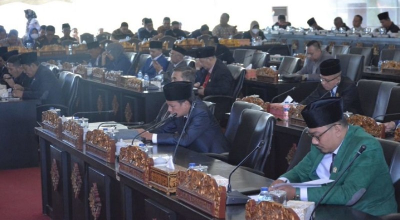Dewan Perwakilan Rakyat Daerah [DPRD] Palembang menggelar Rapat Paripurna Istimewa ke -23, masa persidangan III tahun 2022, Kamis [13/10/2022].