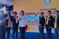 Bupati Banyuasin H Askolani melaunching Pasar Pangkalan Balai dan Pasar Sukajadi, Rabu [19/10/2022].