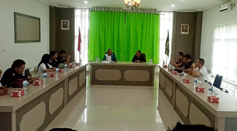 Persatuan Wartawan Indonesia [PWI] Kabupaten Banyuasin audiensi di Kejaksaan Negeri [Kejari] Banyuasin Pangkalan Balai Jumat [21/10/2022].