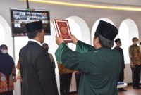 Pelantikan PAW Bawaslu Daerah, Senin (24/10/2022)