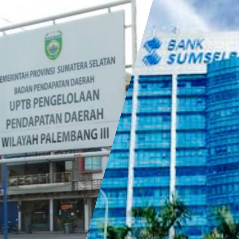 Kantor UPTB Samsat Palembang III dan Bank SumselBabel