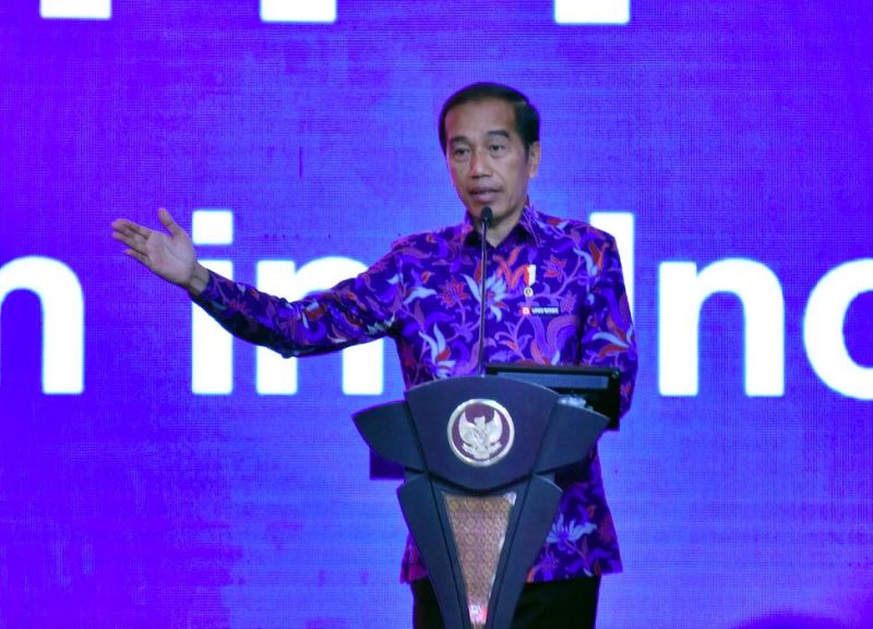 Presiden Joko Widodo saat membuka secara resmi Investor Daily Summit 2022, di Jakarta Convention Center (JCC), Selasa (11/10/2022)
