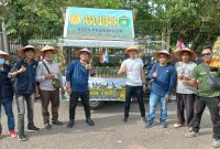 Komda Petani Milenial Karang Jaya saat mengikuti Karnaval Agrowisata dalam rangka HUT ke-21 Prabumulih