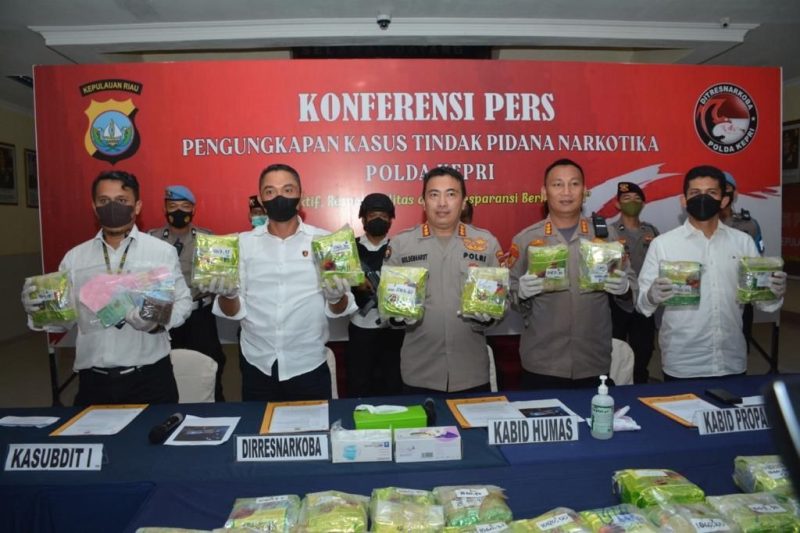 Ditresnarkoba Polda Kepulauan Riau berhasil menggagalkan aksi penyelundupan nakotika jenis Sabu