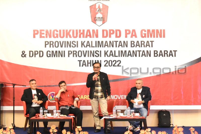 Anggota KPU, Yulianto Sudrajat saat menjadi narasumber Diskusi Terfokus bertema “Tantangan Penyelenggaraan Pemilu 2024 pada Daerah 3T