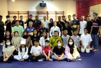 Para atlet taolu dan sanda yang terpilih masuk dalam Tim Wushu Indonesia untuk menghadapi Kejuaraan Dunia Wushu Junior ke-VIII