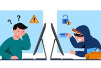 Ilustrasi penipuan daring atau online. (Freepik)