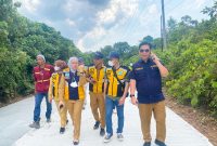 Dalam tinjauan tim kerja Dinas Pekerjaan Umum dan Penataan Ruang [PUPR] Kota Palembang ke lokasi, menyatakan puas dengan progres pembangunan jalan tersebut.