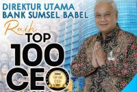 Dirut Bank SumselBabel Raih Top 100 CEO of The Year 2022