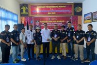 Pengurus PWI Kabupaten Banyuasin saat audiensi bersama Lembaga Pemasyarakatan [LP] Kelas II Banyuasin di Pangkalan Balai