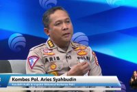 Kasubdit Audit dan Inspeksi Ditkamsel Korlantas Polri, Kombes Pol. Aries Syahbudin dalam Dialog FMB9 yang ditayangkan secara virtual, Senin (19/12/2022). - (Foto: Tangkapan Layar)