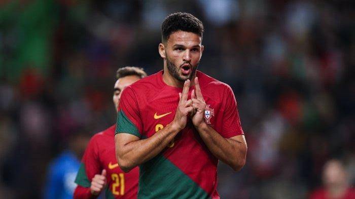 Striker berusia 21 Tahun Goncalo Ramos berhasil menjadi pemain terbaik (man of the match) dalam laga 16 besar Piala Dunia 2022 Qatar, Rabu (7/12/2022) dini hari WIB. (Foto: Reuters)