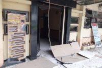 Kerusakan ditimbulkan aksi bom bunuh diri di Polsek Astana Anyar/ Dokumentasi/ Istimewa
