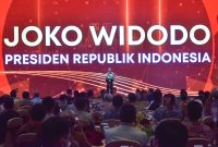 Presiden Jokowi saat berbicara di Pertemuan Tahunan BI Tahun 2022, Rabu (30/11/2022), di Assembly Hall Jakarta Convention Centre, Jakarta. (Foto: Humas Setkab/Jay)