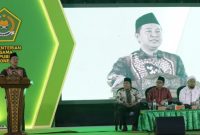 Dirjen PHU Hilman Latief beri sambutan pada Mudzakarah Perhajian di Situbondo