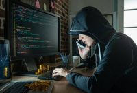 Ilustrasi oknum kejahatan siber sedang melakukan aksinya.(Foto: Shutterstock/PR Image Factory)