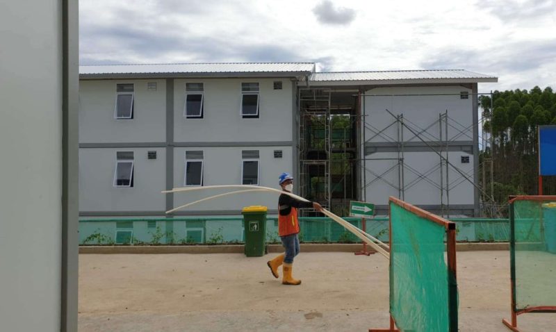 Salah satu rusun pekerja di IKN yang hampir rampung (foto : pupr)
