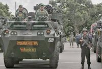Pasukan TNI-Polri Bersenjata dan Panser Disiagakan Amankan Tasyakuran Pernikahan Kaesang. (Foto: Istimewa)