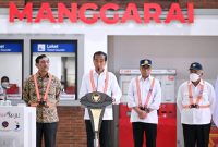 Presiden Jokowi Resmikan Stasiun Manggarai Tahap I, di Manggarai, Jakarta, Senin, (26 /12/2022) (Foto: BPMI )