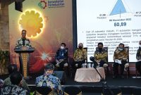 Menteri Perindustrian Agus Gumiwang Kartasasmita pada acara Jumpa Pers Akhir Tahun 2022 dan Seminar Outlook Industri 2023 di Jakarta, Selasa (27/12)