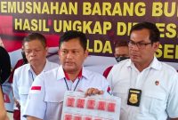 Kabag Wassidik Ditresnarkoba Polda Sumatera Selatan AKBP H Imran SH dalam gelar  perkara internal, terkait terkait pengungkapan narkotika jenis baru Yaba, Minggu (4/12/2022).