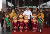 Jaksa Agung ST Burhanuddin saat kunjungan kerja [Kunker] ke Kejaksaan Negeri [Kejari] Banyuasin, Senin [19/12/2022].