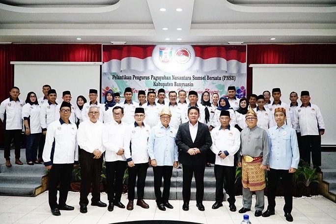 Gubernur Sumsel Gubernur Herman Deru pada pelantikan Pengurus bertempat di Ballroom Hotel Rids Palembang, Sabtu (24/12) siang