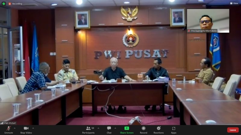 Diskusi Publik, Kamis, (22/12/2022) di sekretariat PWI Pusat, Jakarta.