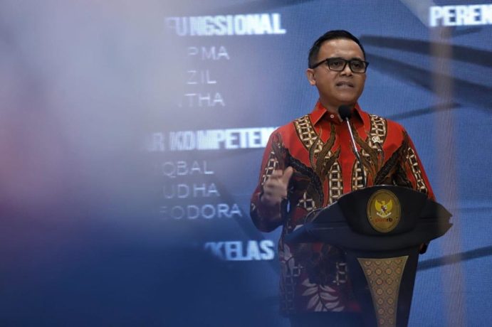 Menteri PANRB Abdullah Azwar Anas dalam Sosialisasi Peraturan Menteri PANRB No. 1/2023 tentang JF, di Jakarta, Jumat (27/01/2023). (Foto: Humas Kemenpan RB)