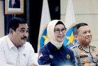 Konferensi pers Penegakan Hukum atas Penyalahgunaan BBM Bersubsidi Tahun 2022 Hasil Kerja Sama antara BPH Migas dengan Kepolisian Republik Indonesia di Kantor BPH Migas, Jakarta, Selasa (3/1/2023)