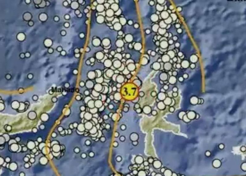 Peta gempa Halmahera Barat. Dokumentasi/Twitter BMKG