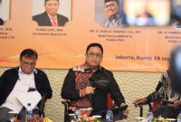 Anggota Bawaslu Puadi saat menghadiri peluncuran Asosiasi Peneliti Persepsi Publik Indonesia (Aseppsi) di Jakarta, Kamis (19/1/2023).