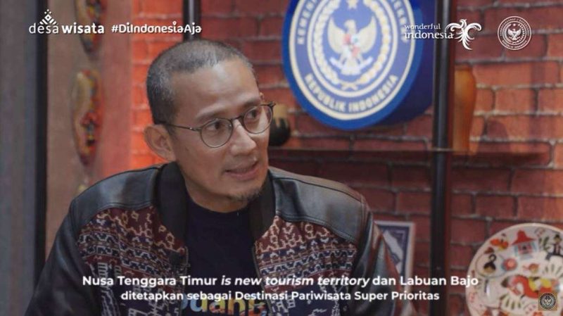 Menteri Pariwisata dan Ekonomi Kreatif Sandiaga Salahuddin Uno. (Foto: Tangkapan Layar Kemenparekraf)