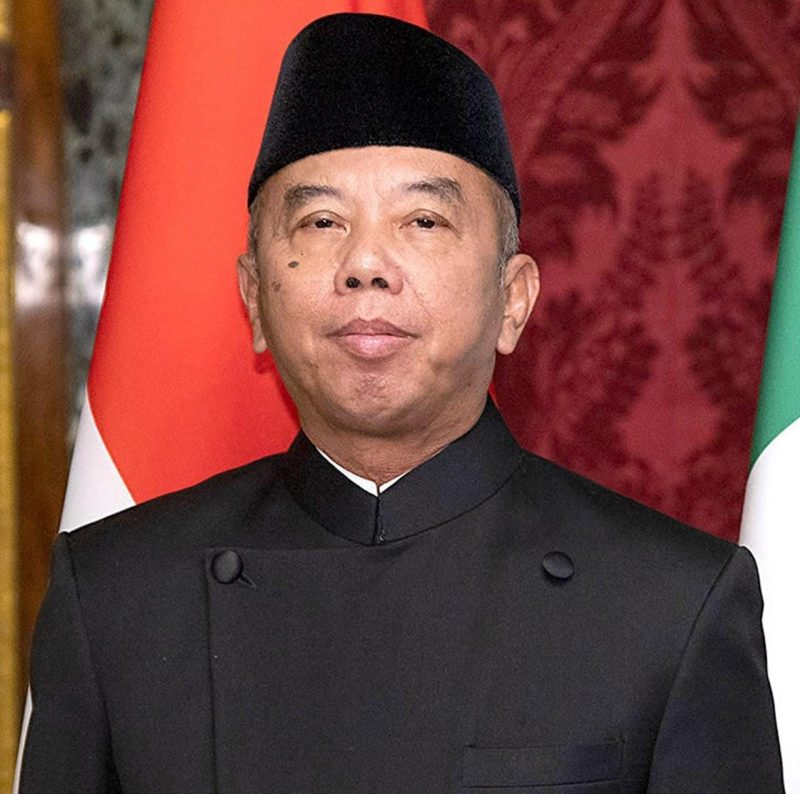 Duta Besar RI untuk Italia, Muhammad Prakosa, meninggal dunia pada usia 62 tahun di Sacro Cuore FSR Roma, Selasa (17/1/2023). (Foto:KBRI Italia)