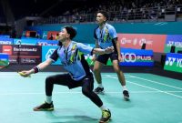 Ganda putra Indonesia Fajar Alfian/Muhammad Rian Ardianto melaju ke babak kedua Malaysia Open 2023 usai mengalahkan wakil Prancis, Christo Popov/Toma Junior Popov dengan skor 19-21, 21-16, 21-15, di Axiata Arena, Kuala Lumpur, Selasa (10/1/2023)