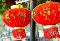Lampion imlek merah emas. (Foto: Silentpilot from pixabay).