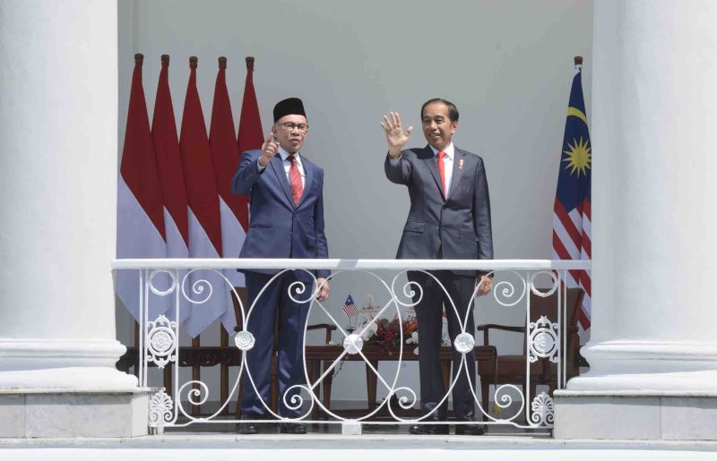 Presiden Jokowi dan PM Anwar Ibrahim, Senin (09/01/2023), di Istana Kepresidenan Bogor, Jabar