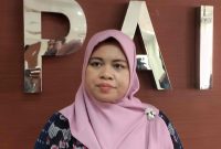 Ketua KPAI Ai Maryati Solihah saat memberikan laporan akhir tahun KPAI sepanjang 2022, di Gedung KPAI, Jakarta, Jumat (20/1/2023)