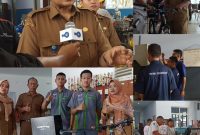 Kepala SMKN 2 Palembang, Suparman, dua siswa yang membuat inovasi sepeda listrik, dan kegiatan praktek kesiswaan
