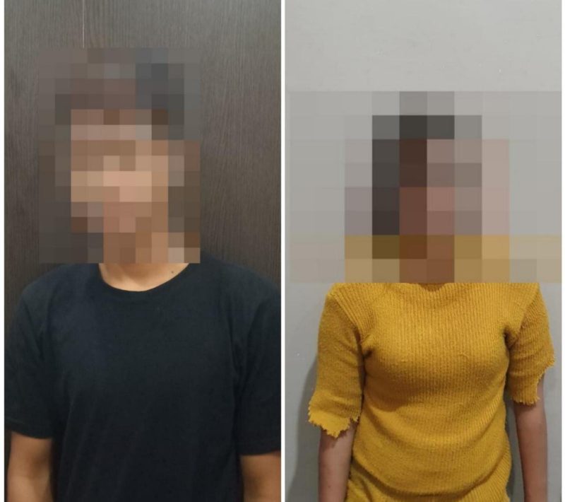 Pasutri pelaku pelecehan seksual terhadap anak saat diamankan polisi