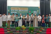 Kapolda Sumsel Irjen Pol A Rachmad Wibowo SIK menghadiri Zikir dan Sholawat untuk Sumsel aman dan berkah, sekaligus pelepasan kontingen Porseni NU Sumsel, Kamis (12/1/2023) malam