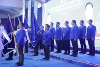 Ketua Umum Partai Demokrat, Agus Harimurti Yudhoyono (AHY)menlantik Pengurus DPC Partai Demokrat kota Prabumulih periode 2022-2027, Kamis (19/1/2023)