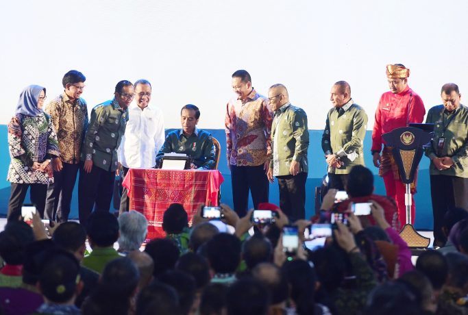 Presiden Jokowi menghadiri Puncak Peringatan HPN 2023, di Deli Serdang, Sumatera Utara, Kamis (09/02/2023) 