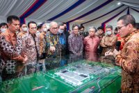 Sekretaris Jenderal Kementerian Perindustrian (Kemenperin) Doddy Widodo saat groundbreaking pembangunan pabrik perakitan baru PT ADM Karawang Assembly Plant, Kawasan Industri Suryacipta, Karawang Timur, Jawa Barat, Kamis (2/2)