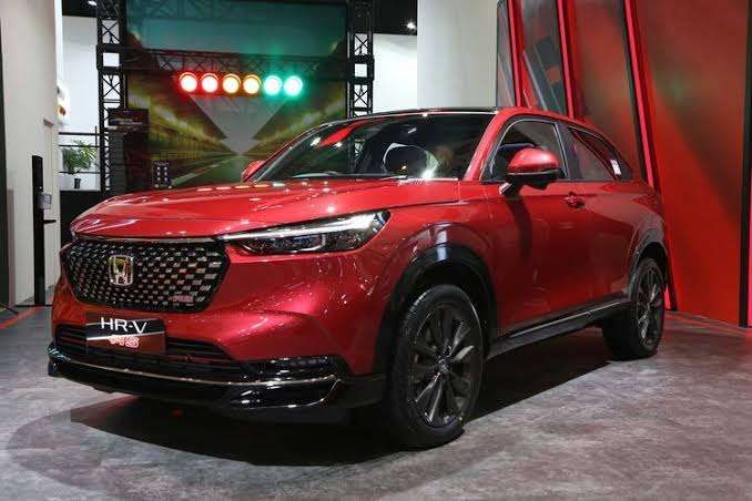 Mobil Honda HR-V Monochrome Series yang dipamerkan untuk pertama kalinya di ajang pameran Indonesia International Motor Show (IIMS) 2023. (Foto: Dok Honda)